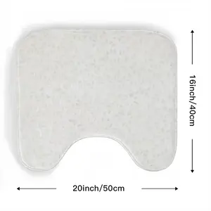 Bloomers White Toilet Bowl Mat