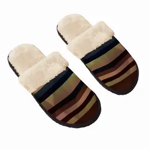 Men Zebra Fuzzy Slippers