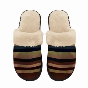 Men Zebra Fuzzy Slippers