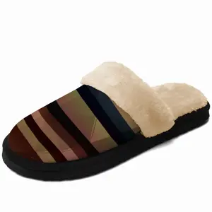 Men Zebra Fuzzy Slippers