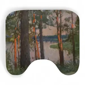 Pine Trees Evening Toilet Bowl Mat