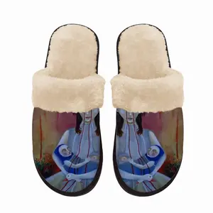 Men Identity Fuzzy Slippers