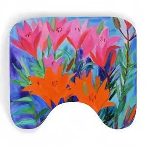 The Light Of My Lilies Toilet Bowl Mat