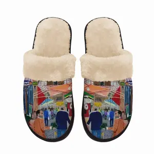 Men La Vucciria Fuzzy Slippers