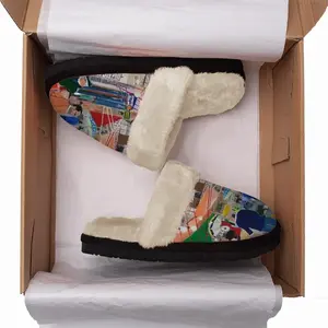 Men La Vucciria Fuzzy Slippers