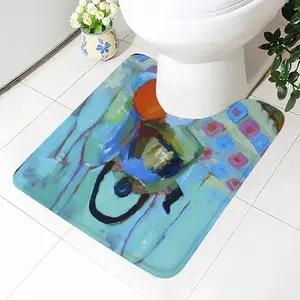 Orange Toilet Bowl Mat