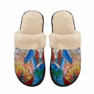 Men The Fox Fuzzy Slippers