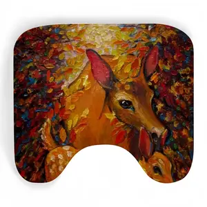 Deer Secret Hideaway Toilet Bowl Mat