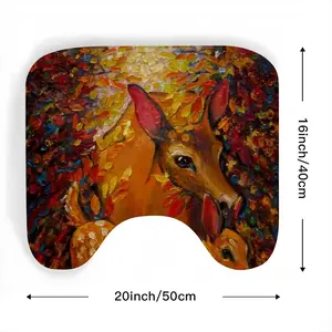 Deer Secret Hideaway Toilet Bowl Mat