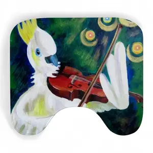 Cockatoo Plays Violin Toilet Bowl Mat