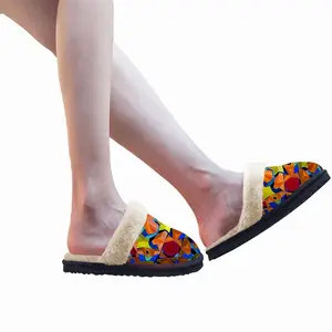 Men Kaleidoscope Fuzzy Slippers