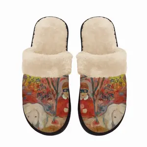 Men Outsider Fuzzy Slippers