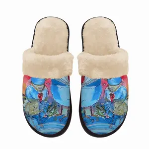 Men Taurus Fuzzy Slippers