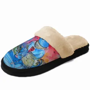 Men Taurus Fuzzy Slippers