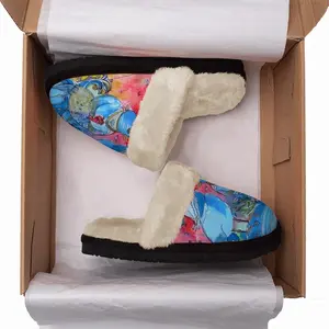 Men Taurus Fuzzy Slippers