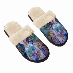 Men Dark Night Fuzzy Slippers