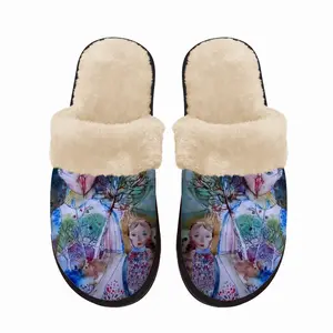 Men Dark Night Fuzzy Slippers