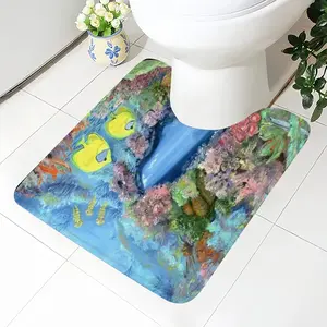 Underwater Meditation Toilet Bowl Mat