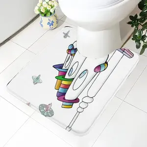 Cotton Candy In The Sky Toilet Bowl Mat