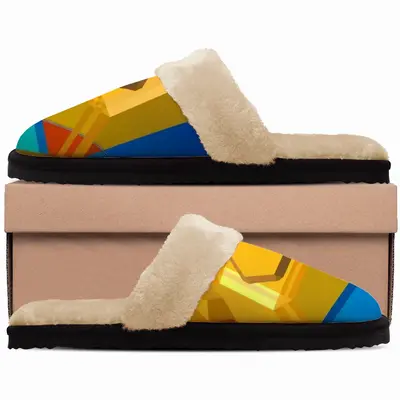 Men Yellow Submarine Fuzzy Slippers