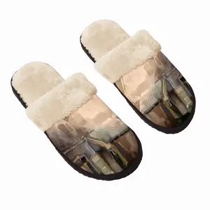 Men Watercolor - The Village Fuzzy Slippers