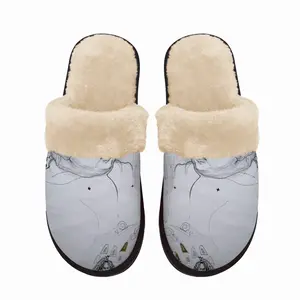 Men Baby - Drawing Pencil Fuzzy Slippers