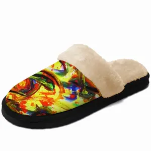 Men Chaos Fuzzy Slippers