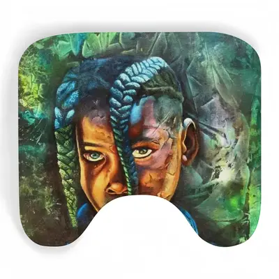 African Youngster Toilet Bowl Mat