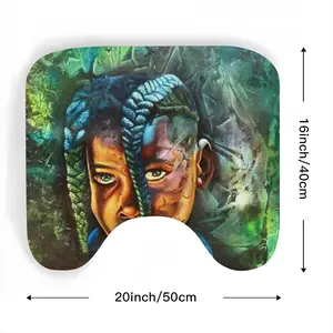 African Youngster Toilet Bowl Mat