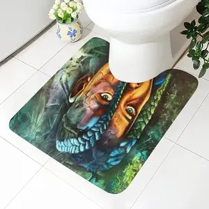 African Youngster Toilet Bowl Mat