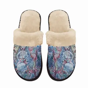 Men Roots Fuzzy Slippers