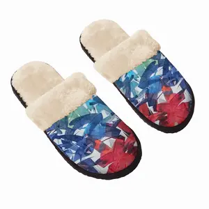 Men Island Of Currents Fuzzy Slippers