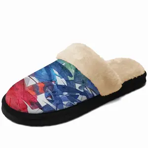 Men Island Of Currents Fuzzy Slippers