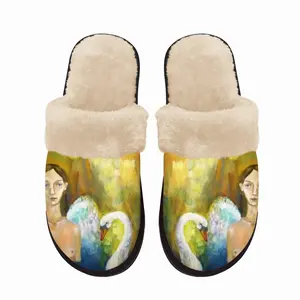 Men Birth Fuzzy Slippers