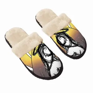 Men Madonna Fuzzy Slippers