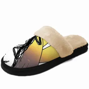 Men Madonna Fuzzy Slippers