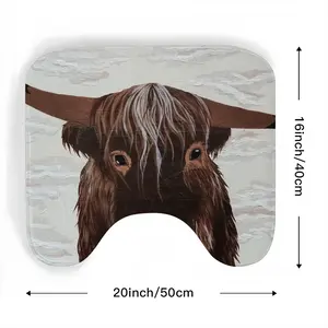 Bull - Red Bull Taurus Animals Buffalo Wild Toilet Bowl Mat