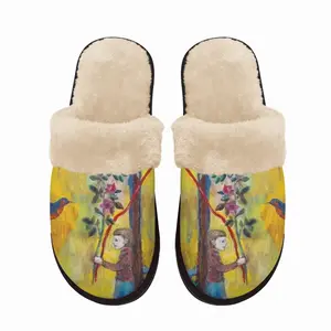 Men Angel Of Forest Fuzzy Slippers