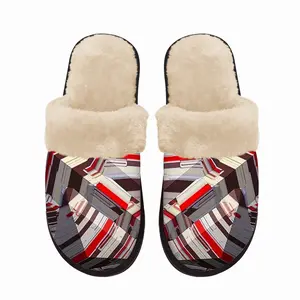 Men Spaceship Fuzzy Slippers