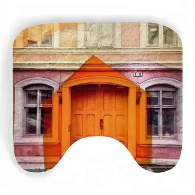 Orange Entrance Toilet Bowl Mat