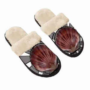 Men Bermuda Shell Fuzzy Slippers