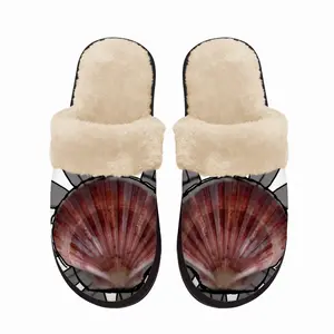 Men Bermuda Shell Fuzzy Slippers