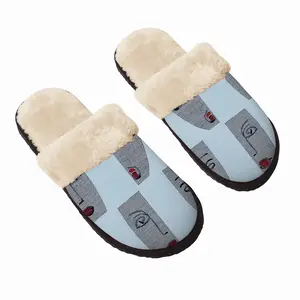 Men Untitled D Fuzzy Slippers