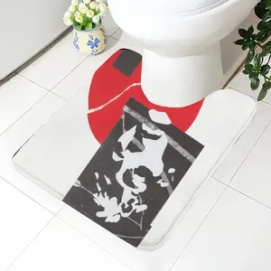 Ripped Ball Toilet Bowl Mat