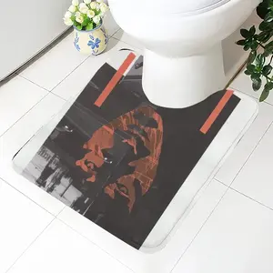 Pain Toilet Bowl Mat