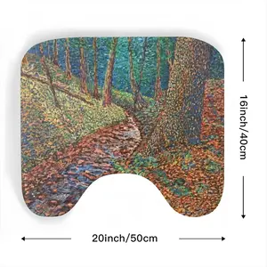 Stream In The Forest Toilet Bowl Mat