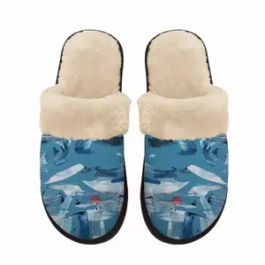 Men My Koi Pond Fuzzy Slippers