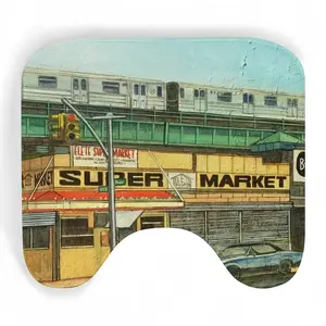 Supermarket New York City Toilet Bowl Mat