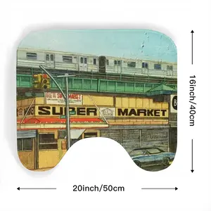 Supermarket New York City Toilet Bowl Mat