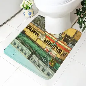 Supermarket New York City Toilet Bowl Mat